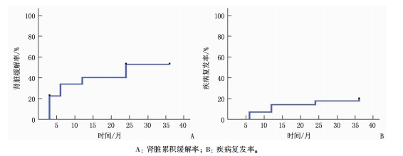 總生存率、腎臟緩解率及復(fù)發(fā)率